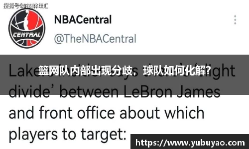 篮网队内部出现分歧，球队如何化解？